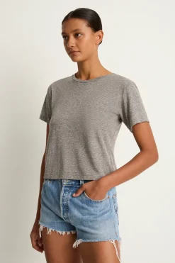 AMO Denim Babe Tee - Heather Grey