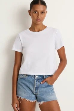 AMO Denim Babe Tee - White