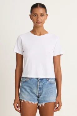 AMO Denim Babe Tee - White