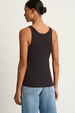 AMO Denim Long Rib Tank - Vintage Black