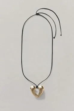 Annika Inez Open Heart Pendant - Gold