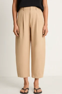 Apiece Apart Bari Crop Trouser - Desert