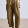 Apiece Apart Bari Crop Trouser - Toffee