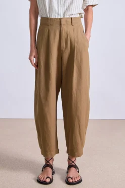 Apiece Apart Bari Crop Trouser - Oak