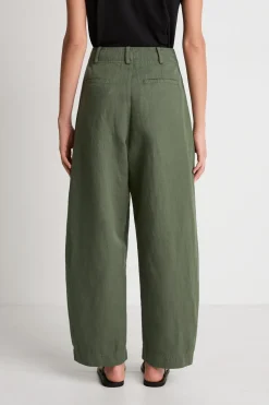 Apiece Apart Bari Crop Trouser - Thyme