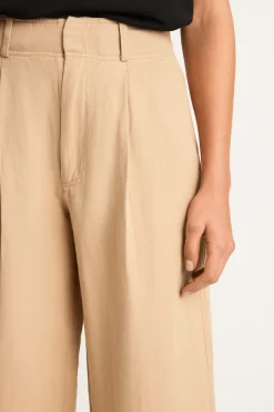 Apiece Apart Bari Crop Trouser - Desert