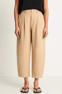 Apiece Apart Bari Crop Trouser - Desert