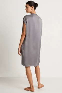 Cali Dreaming Malibu Dress - Slate Grey - FINAL SALE