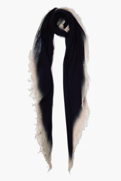 Chan Luu Cashmere & Silk Scarf - Black Burnout