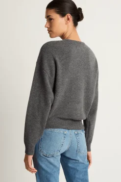 Demylee Artemis Cashmere Sweater - Dark Heather Grey - FINAL SALE