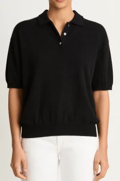 Demylee Darrin Cashmere Top - Black - FINAL SALE