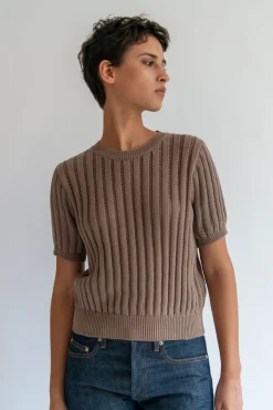 Demylee Ikuya Organic Cotton Top - Taupe
