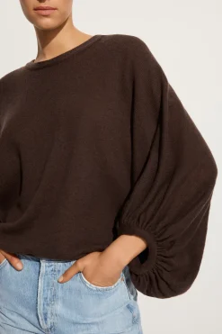 Elsa Esturgie Jour sweater in brown