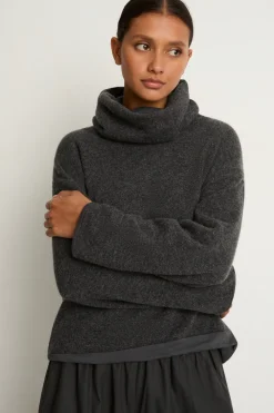 Elsa Esturgie Minuit Turtleneck Sweater - Grey