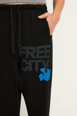 FREECITY Superfluff Pocket Lux Sweatpant - Superblack Blue