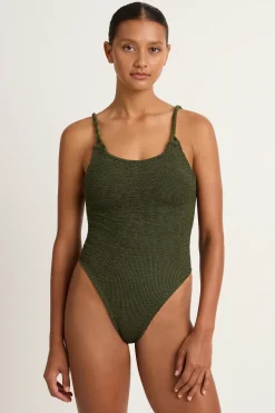 Hunza G Camille One Piece - Metallic Khaki