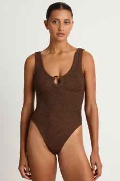 Hunza G Celine One Piece - Metallic Chocolate