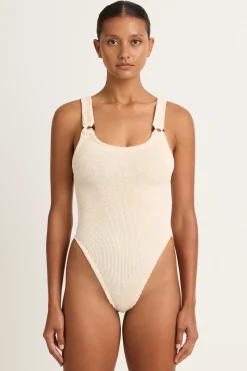 HUNZA G Domino one piece in blush