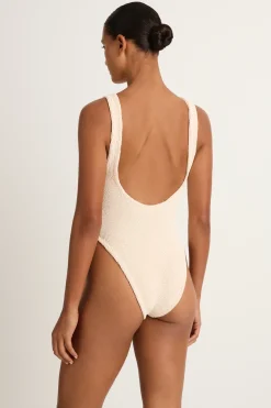 HUNZA G Domino one piece in blush