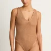 Hunza G Sadie One Piece - Metallic Cocoa
