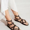 K. Jacques Larissa gladiator sandals in black