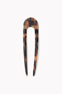 Machete French Hair Pin - Blonde Checker
