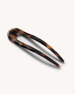 Machete French Hair Pin - Blonde Checker