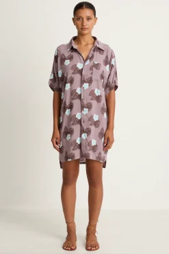 Mai Dylan Dress - Blue Hibiscus