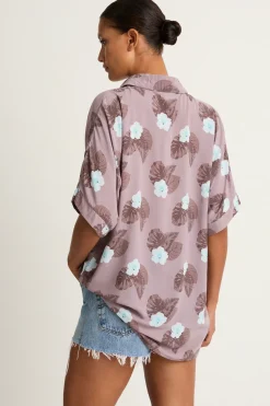 Mai Dylan Top - Blue Hibiscus