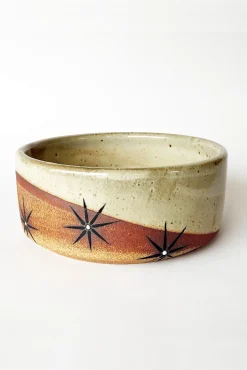 MQuan Dog Bowl - Shino Constellations