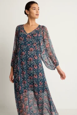 Natalie Martin Alice Dress - Vintage Flowers Indigo