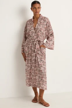 Natalie Martin Diane Smoking Jacket - Heirloom Rose