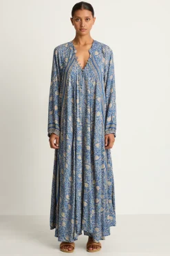 Natalie Martin Fiore Maxi - Water Lily Blue