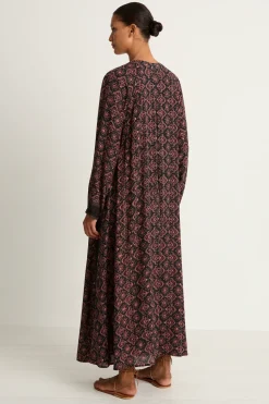 Natalie Martin Fiore Maxi - Fleur-De-Lis Black