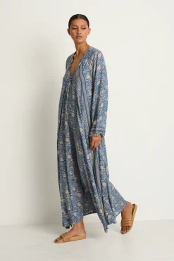 Natalie Martin Fiore Maxi - Water Lily Blue