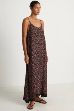 Natalie Martin Heather Maxi - Fleur-De-Lis Black