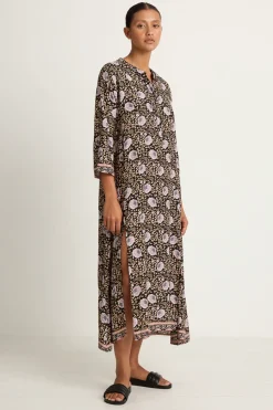 Natalie Martin Isobel Dress - Vintage Flowers Sepia