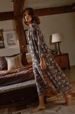 Natalie Martin Isobel Dress - Vintage Flowers Sepia