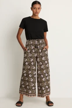Natalie Martin Lauren Pant - Vintage Flowers Sepia