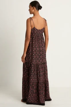 Natalie Martin Melanie Dress - Fleur-De-Lis Black