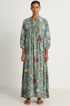 Natalie Martin Silk Sammie Maxi - Lehua Sea