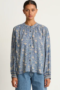 Natalie Martin Tolan Shirt - Water Lily Blue