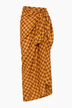 Olympia Etal Wyeth Sarong - Mango Check