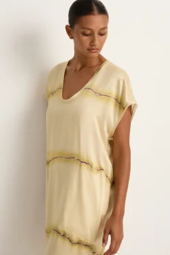 Raquel Allegra Flores Dress - Butter & Magenta