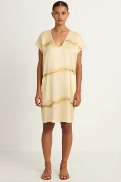 Raquel Allegra Flores Dress - Butter & Magenta