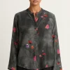 Raquel Allegra Perfect Henley - Petal Black
