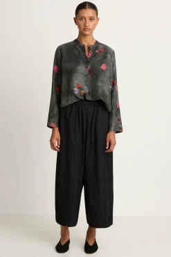 Raquel Allegra Perfect Henley - Petal Black