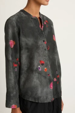 Raquel Allegra Perfect Henley - Petal Black