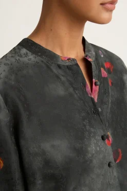 Raquel Allegra Perfect Henley - Petal Black