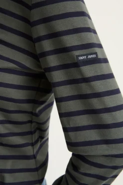 Saint James Minquidame Top - Vegetal Navy